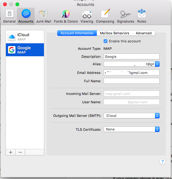 set up gmail account on mail for mac